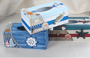<span class=keywords><strong>Med</strong></span> estilo tejido caja de madera cubierta Oficina de fantasía Decoración de mesa para el personal - Product Image 3