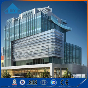 Casa ufficio modulare struttura in metallo <span class=keywords><strong>di</strong></span> lusso tenda <span class=keywords><strong>di</strong></span> vetro da parete prefabbricata alta struttura in acciaio Hotel condominio - Product Image 5