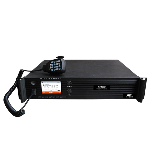 DMR TR-6000 Repeater Radio Transceiver with 20km Coverage 50W VHF/40W UHF LTE Optional Wireless Communication