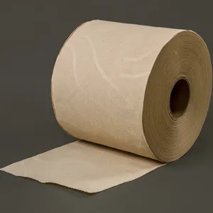 Toalha de limpeza industrial 3ply para as mãos, papel de cor amarela, rolo de papel