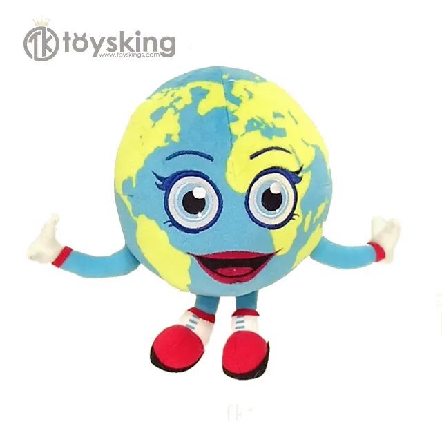 Juguete educativo de peluche de la tierra para niños, globo de peluche personalizado de fábrica