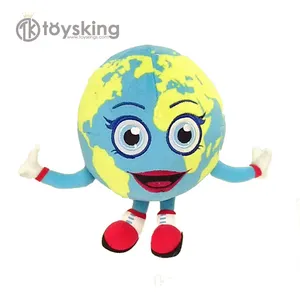 Educational World Stuffed Toy Love the Earth Plush Planet Globe Character Customized from Factory
