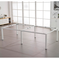 Bureau à domicile métal école entrepôt centre commercial 4 personnes Table poste de travail commercial bureau mobilier de bureau moderne pieds de meuble en fer