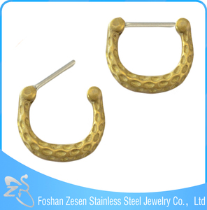 Nuevo Oro de La Llegada Plateó Latón Delicada Nariz Anillo <span class=keywords><strong>Piercing</strong></span> Para Tabique - Product Image 2
