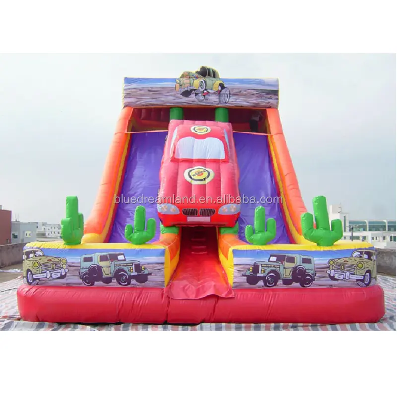 New Style Car Themed Kommerzielle aufblasbare Rutschen Hüpfburg Made in China für Kinder PVC CE Unisex Kinder & Erwachsene 3 Jahre