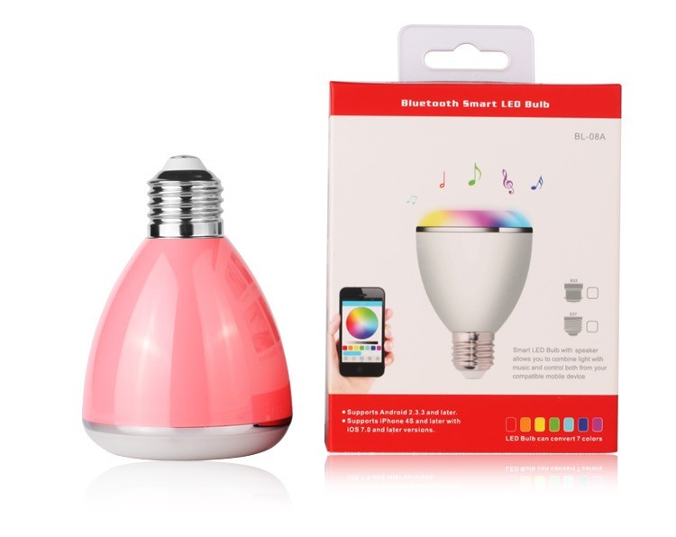 2017 NOUVEAU jhw-v169 e27 ampoule bluetooth haut-parleur avec led lumière