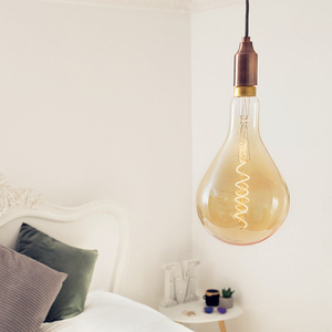PS160 6W E27 Vintage <strong>Edison</strong> <strong>Light</strong> 1800K Dimmable LED Spiral Filament Bulb PS52 / A160 - Product Image 3
