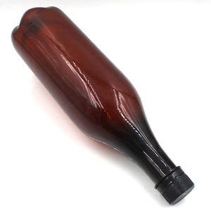 Custom PET Long Neck 750ml 25oz Amber Whiskey Vodka Beer <strong>Wine</strong> Liquor Champagne Spirit <strong>Plastic</strong> <strong>Bottle</strong> - Product Image 4