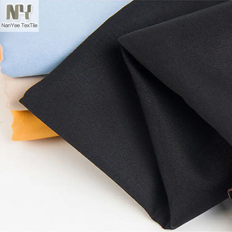 Nanyee textil Shaoxing suministrada desde Stock negro al por mayor de la tela de algodón