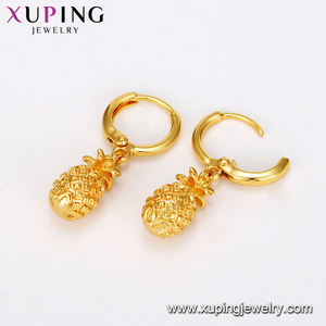 Xuping oferta especial de moda encantadora piña Bangkok tailandesa pendientes de las mujeres lindo chicas frutas <span class=keywords><strong>verano</strong></span> 24k de oro de la gota pendiente - Product Image 4
