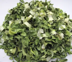 Chinese Air Dried Dehydrated Leek Flakes Green And White For Instant Food