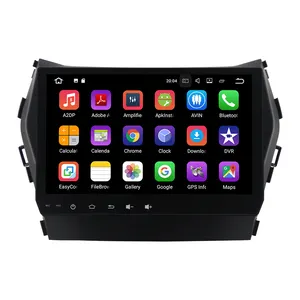 8 cores android 10.0 system car multimedia player for 9 inch Hyundai IX45 2013 full touch screen