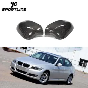 Đầy đủ Thay Thế E90 E91 LCI Carbon Fiber Side Gương Nắp cho BMW 3-Series 09-11 335i 328i