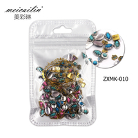 Fournisseur chinois 100 pièces/sac métal Nail Art rétro alliage pierre