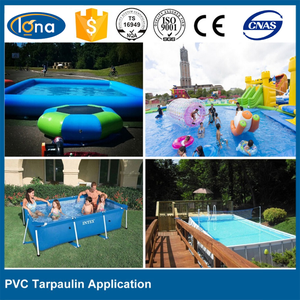 Fábrica de lona de PVC de 550G al por mayor, LONA DE PVC brillante/mate colorida de Bache/Tela de tienda utilizada <span class=keywords><strong>para</strong></span> cubiertas de camiones, tiendas de campaña - Product Image 6