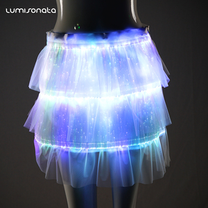 Latest Fashion Girls' Belly Dance Skirt Led Lights For Clothing Night Club Clothes LED Party Supplies