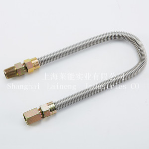 Connecteur de gaz en métal en acier inoxydable approuvé CSA OD5/8 <span class=keywords><strong>pour</strong></span> <span class=keywords><strong>tube</strong></span> de gaz de conduite de gaz LP - Product Image 2