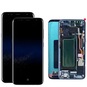 سوبر AMOLED استبدال الأصلي شاشة تعمل باللمس لسامسونج غالاكسي S5 S6 S7 S8 S9 S10 s7 حافة s8 زائد s9 زائد s10plus شاشة الكريستال السائل