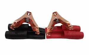90mm Long Battery Alligator Clips Black Red 100A Insulated Battery Clip Clamp For Car Auto Vehicle