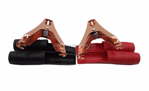 Pinces crocodiles en cuivre de 90 mm, 100 A, isolées (noir et <span class=keywords><strong>rouge</strong></span>) pour utilisation en démarrage de voiture - Product Image 5