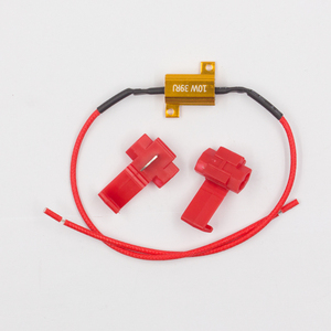 10W 25ワット50ワット6ohm led Load Resistor Wiring Canceller Decoder HID/LED Light Wiring Harness Fix Hyper Flash Error Warning Canceller