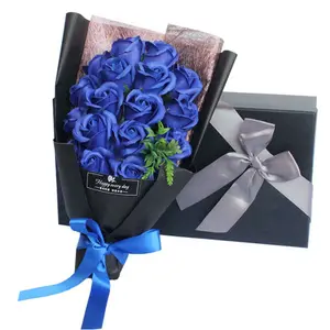 어머니의 날 생일 선물 발렌타인 데이 크리 에이 티브 선물 18 비누 장미 꽃다발 선물 상자 비누 꽃다발 도매