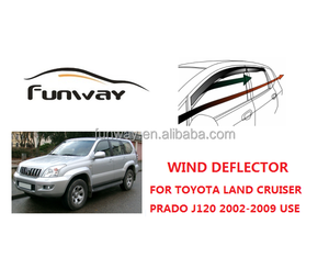 PORTE DE VOITURE VISIÈRE DÉFLECTEUR de CAPOT POUR TOYOTA <span class=keywords><strong>LAND</strong></span> <span class=keywords><strong>CRUISER</strong></span> <span class=keywords><strong>PRADO</strong></span> <span class=keywords><strong>J120</strong></span> 2003-2009 UTILISATION - Product Image 1