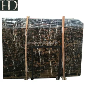 Imported Afghan Nero Portoro Black and Gold Flower Marble Price in Slabs