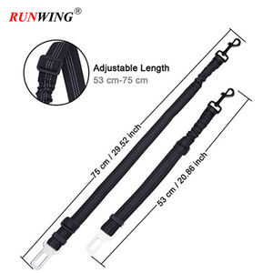 Sabuk Pengaman Mobil Anjing Universal Mewah dengan Tali Pola Solid Ramah Lingkungan Bahan Nylon Bungee Buffer - Product Image 3