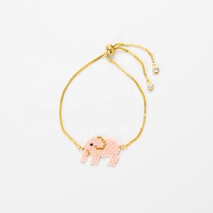 MI-B180210A moyamiya pulsera hecha a mano <span class=keywords><strong>de</strong></span> miyuki delica <span class=keywords><strong>cuentas</strong></span> <span class=keywords><strong>de</strong></span> semilla <span class=keywords><strong>de</strong></span> elefante <span class=keywords><strong>de</strong></span> oro <span class=keywords><strong>de</strong></span> acero inoxidable ajustable - Product Image 1