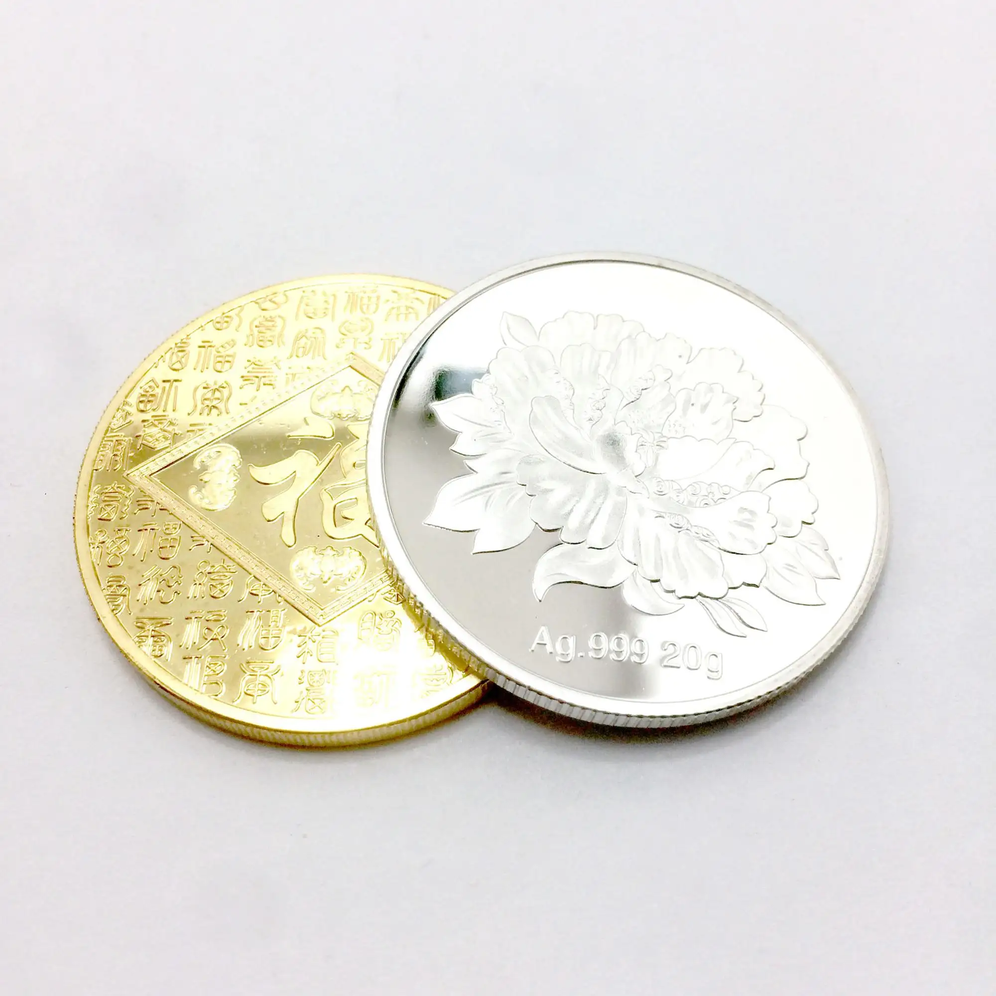 Custom silver coin souvenir for sale replica dealer