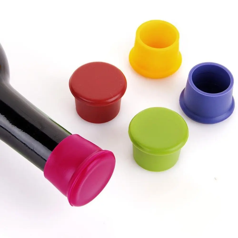 Bán Buôn Thực Phẩm Grade Silicone Cao Su Chân Không Red Wine Bottle Stopper