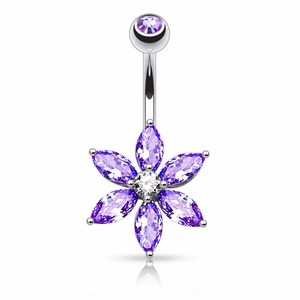 Moda Cavallo Occhi Zircone Jewelled Fiore Belly <span class=keywords><strong>Piercing</strong></span> All'<span class=keywords><strong>ombelico</strong></span> - Product Image 3