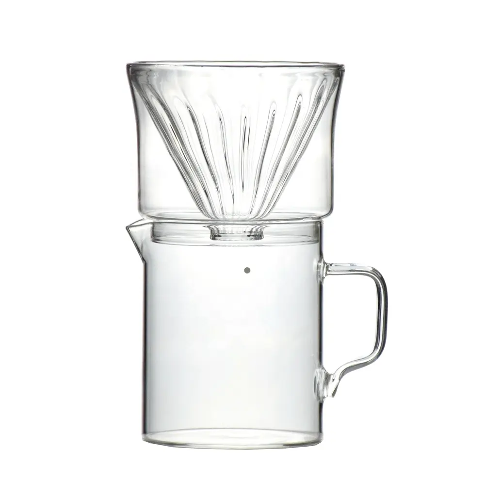 BD302 Ecocoffee Borosilicate Thiết Kế Mới Trà Thủy Tinh Đổ Qua Nhỏ Giọt Máy Pha Cà Phê Với Phễu Thủy Tinh