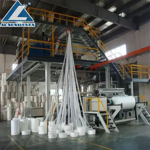 AL-3200SS PP Spunbond Nonwoven Kain Membuat Mesin dengan Output Tinggi