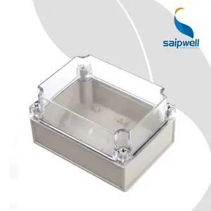 Saip/Saipwell Aansluitdoos Type Din Rail PLC Behuizing Plastic Fan Box Groothandel IP65 Waterdichte Elektrische Aansluitkasten