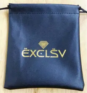Небольшая сумка для хранения и упаковки ювелирных изделий из искусственной кожи на шнурке с индивидуальным размером и принтом