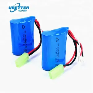 القابلة لإعادة الشحن 17500 850mah ليثيوم أيون 7.4 v بطارية ذات جودة عالية