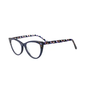 Higo ultime colorato occhio di gatto occhiali da vista frames ottico made in acetato per le ragazze