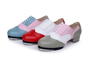 Zapatos de Claqué de Cuero Vacuno de Alta Calidad al por Mayor para Mujeres, Hombres, Niñas y Niños, en Varios Colores, Genuinos - Product Image 3