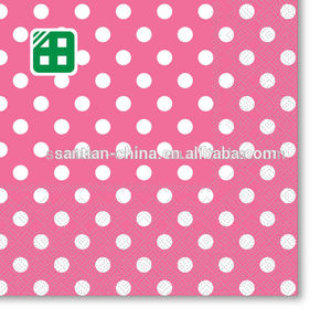 Retro del punto de polca punto servilletas de papel - Product Image 1