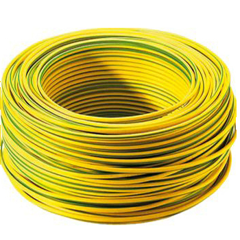 Single Core Solid or Stranded  PVC Insulated Grounding Yellow Green Earth Electric Copper Wire Cable