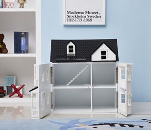 Meubles en bois rose <span class=keywords><strong>1</strong></span>/12 Maison de poupée <span class=keywords><strong>miniature</strong></span> Jouets pour enfants Ensembles Maison de rêves en bois - Product Image 6