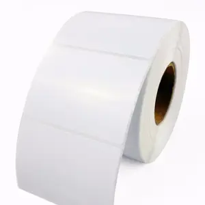 Direct Thermal WATERPROOF Barcode Shipping Stickers Roll of 1375pcs SYNTHETIC MATERIAL 2 Rolls White 1-1/2" x 1"
