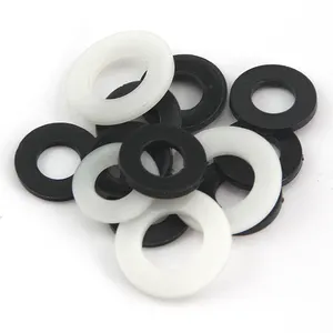 Putih Hitam Plastik Hitam Nilon Plain Washer DIN125 M8 M10