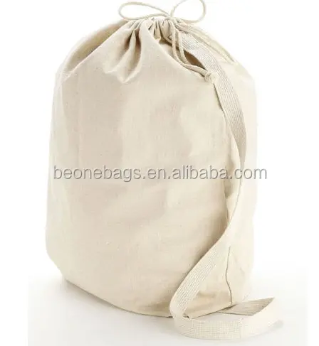 Extra große Leinwand Hochleistungs-Wäsche säcke Natürliche Baumwolle Mehrzweck-Kordelzug-Aufbewahrung tasche
