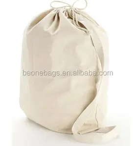 Extra Large Canvas Heavy Duty Laundry Bags Natural Cotton Multi Use Drawstring Storage Bag