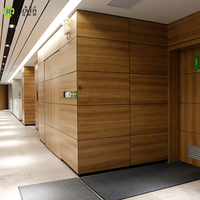 Dernier design de cloison murale en bois moderne, cloison murale de bureau intérieure en mélamine de 16 mm