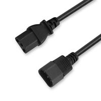 Cable de alimentación con enchufe macho y enchufe hembra Cable de extensión de conector de enchufe IEC C14 a C15