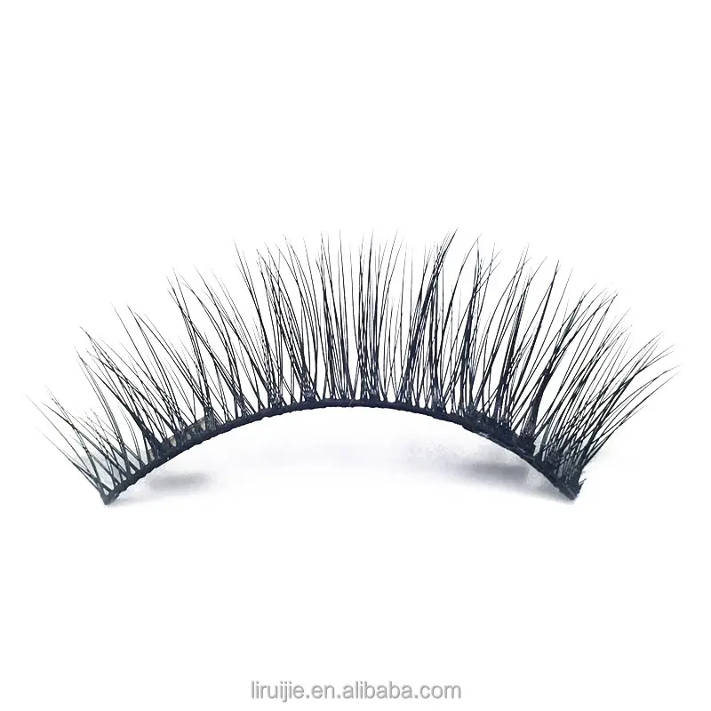 2 or 3 magnets full strip magnetic lashes premium Synthetic Silk 3d Magnetic fake eye lashes